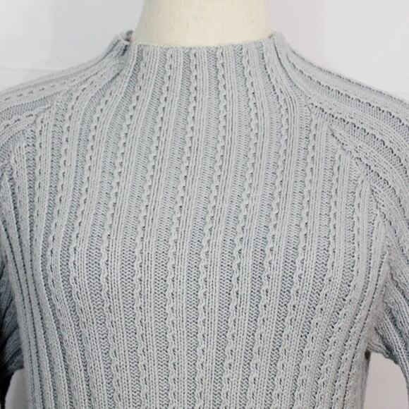 INC International Concepts Wool Cotton Cable Knit Cardigan Size L - Picture 4 of 9